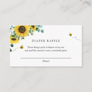 Carte D'accompagnement Bees and Sunflower Livres pour Baby insert card