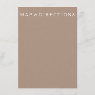 Carte D'accompagnement Beige Taupe chaleureux avec Mariage blanc Détail