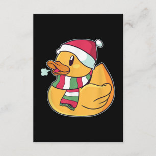 Carte D'accompagnement Belle Canard de canard Noël