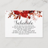 Belle Rustique Floral Cadre Mariage Horaire