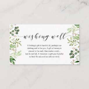 Carte D'accompagnement Belle verdure élégante, bonne humeur Mariage