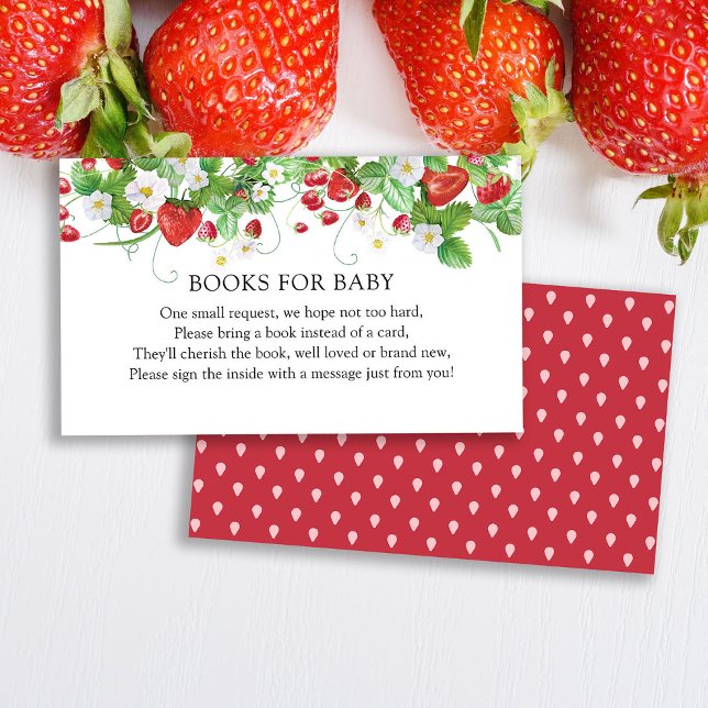 Carte D'accompagnement Berry Sweet Baby shower | Livres Pour Bébé (Créateur téléchargé)