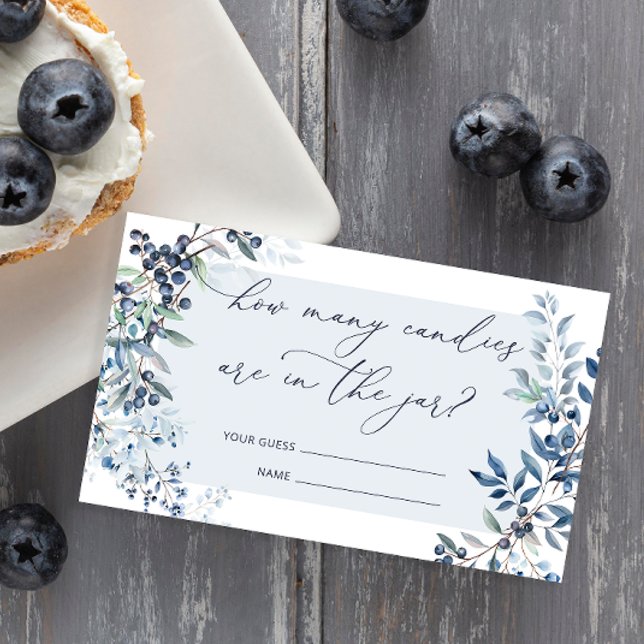 Carte D'accompagnement Berry Sweet Blueberry Devine Combien de bonbons ca (Créateur téléchargé)