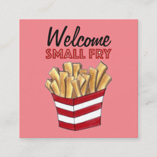 Carte D'accompagnement Bienvenue Petite frites Baby shower de fruits frai