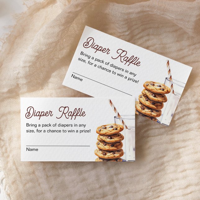 Carte D'accompagnement Billet Baby shower au lait et aux biscuits au lait (Créateur téléchargé)