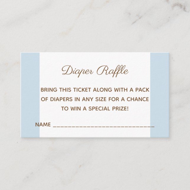 Carte D'accompagnement Billet baby shower Bear Diaper (Devant)
