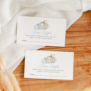 Carte D'accompagnement Billet Baby shower  citrouille
