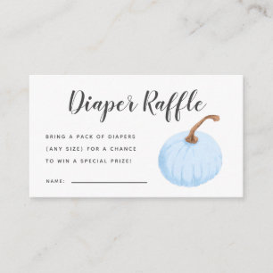 Carte D'accompagnement Billet Baby shower Citrouille bleu Refroidisseur