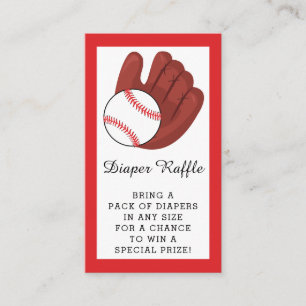Carte D'accompagnement Billet Baby shower de baseball Garçons Reflets de 