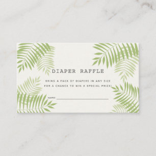 Carte D'accompagnement Billet Baby shower de couches de palmier Aloha