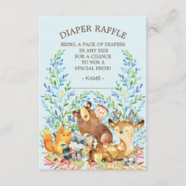 Carte D'accompagnement Billet Baby shower de lessive pour animaux de bois