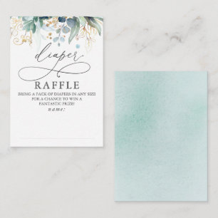 Carte D'accompagnement Billet Baby shower de verdure douce au calcaire