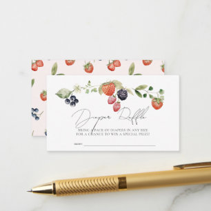 Carte D'accompagnement Billet Berry Sweet Berries Baby Diaper Raffle