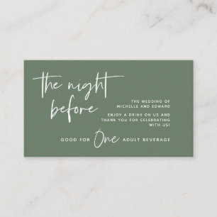 Carte D'accompagnement Billet boisson, Boissons pour adultes, Bar Mariage