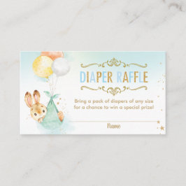 Carte D'accompagnement Billet de Baby shower de ballons de lapin