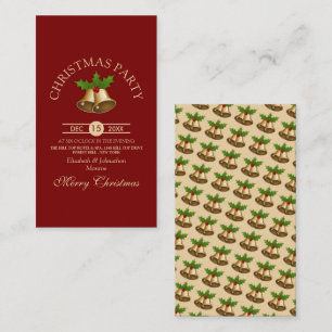 Carte D'accompagnement Billet de fête de Noël de la Mistletoe Festive Bel