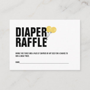 Carte D'accompagnement Billet de rabat à Baby shower à ballets jaunes