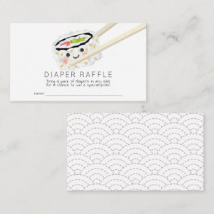 Carte D'accompagnement Billet de rabat à Baby shower à rouleaux de sushi