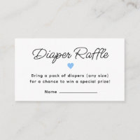 Billet de rabat à Baby shower bleu moderne