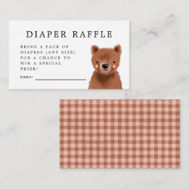 Carte D'accompagnement Billet de rabat à couche d'ours de bois