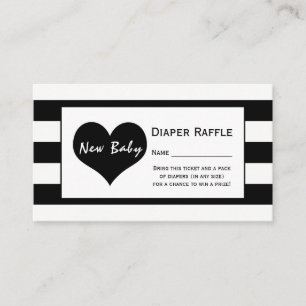 Carte D'accompagnement Billet de rabat au Baby shower chic moderne