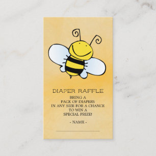 Carte D'accompagnement Billet de rabat au Baby shower d'abeille mignonne