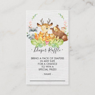 Carte D'accompagnement Billet de rabat au Baby shower de bois