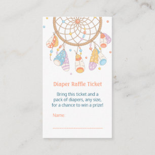 Carte D'accompagnement Billet de rabat Baby shower Dreamcatcher