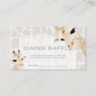 Carte D'accompagnement Billet de rabat Baby shower Giraffe