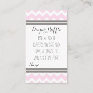 Carte D'accompagnement Billet de rabat baby shower gris rose pâle