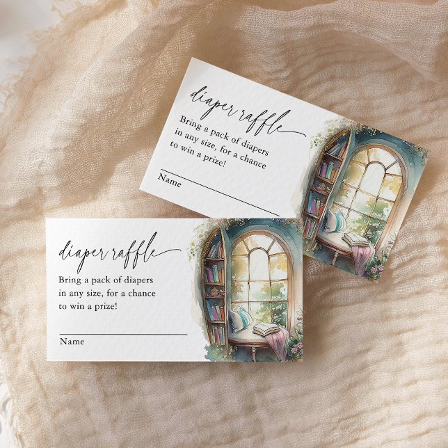 Carte D'accompagnement Billet de rabat Baby shower livre de conte (Créateur téléchargé)