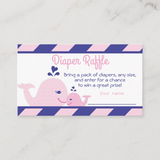 Carte D'accompagnement Billet de rabat de Baby shower de baleine nautique (Devant)