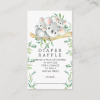 Billet de rabat de Baby shower de l'ours Koala