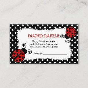 Carte D'accompagnement Billet de rabat de Baby shower Ladybug