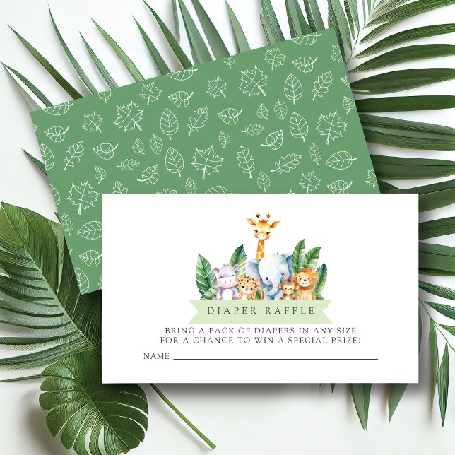 Carte D'accompagnement Billet de rabat de couches aventure Safari (Créateur téléchargé)