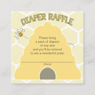 Carte D'accompagnement Billet de rabat de la couche d'abeilles pour Baby 