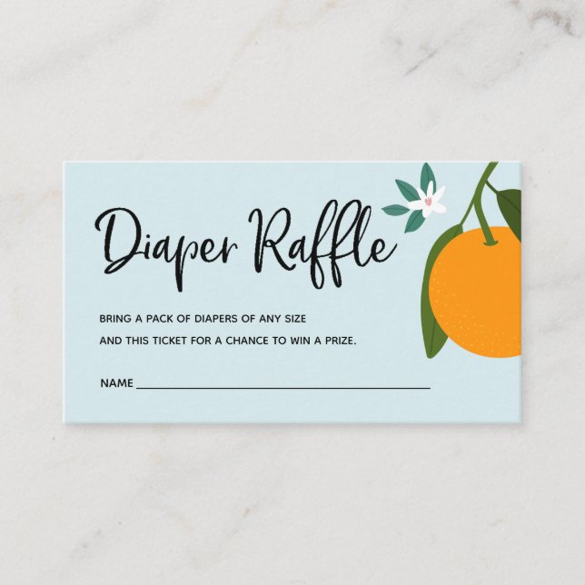 Carte D'accompagnement Billet de rabat Little Cutie Diaper pour Baby show (Devant)