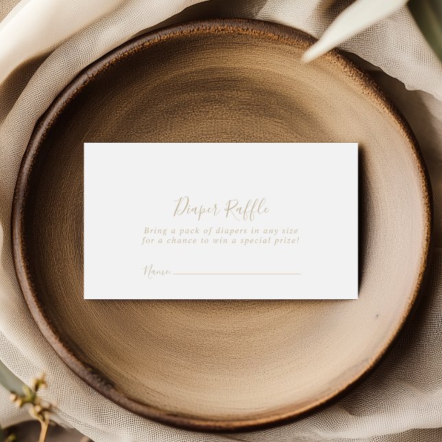 Carte D'accompagnement Billet de rabat minimaliste Gold (Créateur téléchargé)