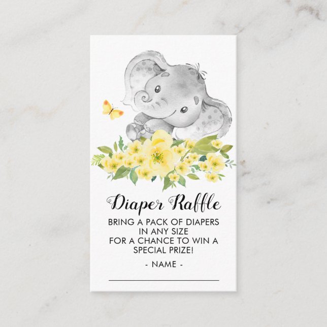 Carte D'accompagnement Billet de rabat pour couche de Baby shower neutre  (Devant)