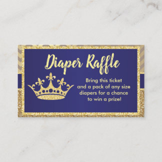 Carte D'accompagnement Billet de rabat Royal pour Baby shower