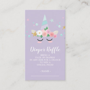 Carte D'accompagnement Billet de rabicorne Baby shower magique Unicorne