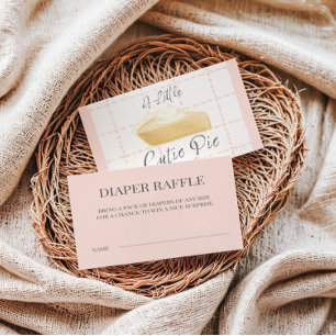Carte D'accompagnement Billet de tombola couche pour bébé adorable – Baby