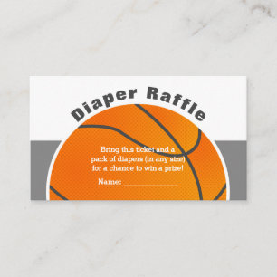Carte D'accompagnement Billet de tombola de couche-culotte de baby shower