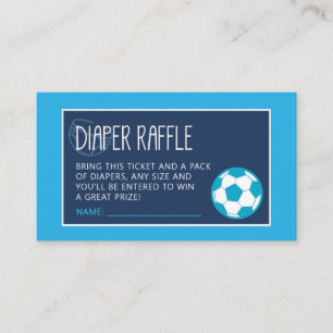 Carte D'accompagnement Billet de tombola de couche-culotte du football