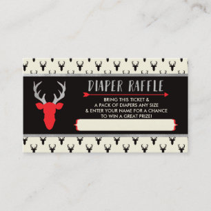 Carte D'accompagnement Billet de tombola de couche-culotte, plaid de