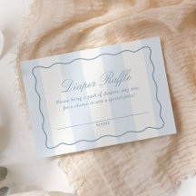 Billet de tombola de couche moderne bleu poussiére