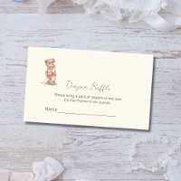 Billet de tombola de couche pour ours en peluche r