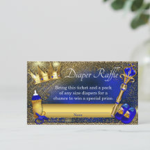 Billet de tombola de couche Prince Or Bleu Royal