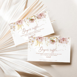 Carte D'accompagnement Billet de tombola de tombola de fleurs du jardin