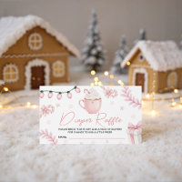 Billet de tombola pour couche d'hiver rose